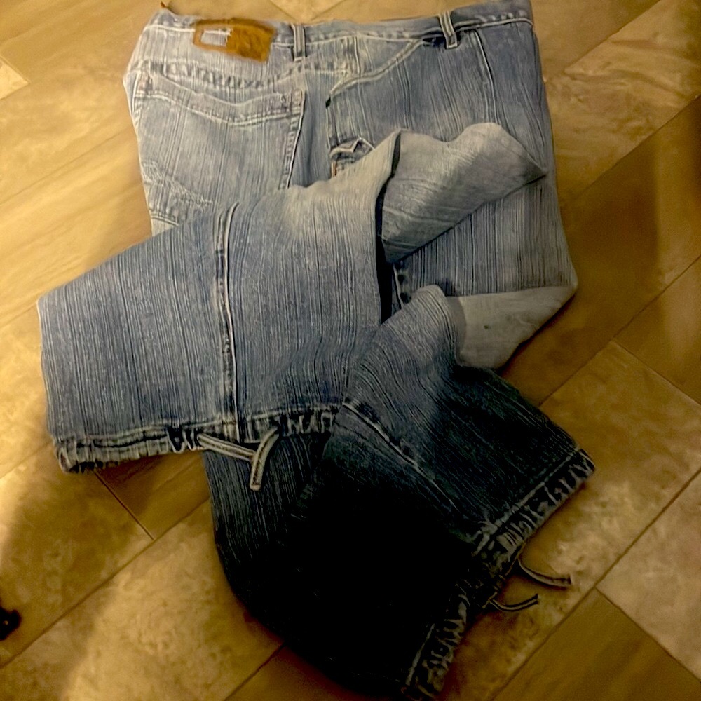 Men’s Raw Blue Long Denim Shorts